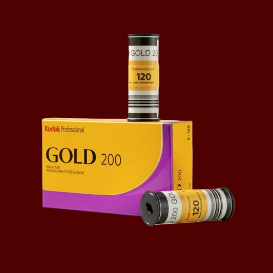 Kodak Gold 200 Color Negative Film (120 Roll Film, 5-Pack)