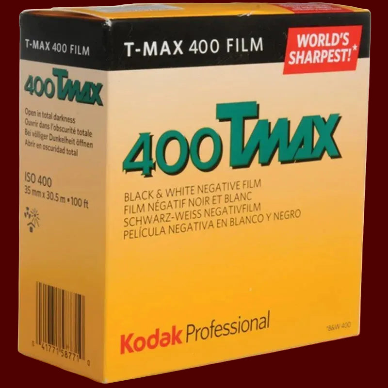 Kodak T-Max 400 B&W Negative Film (35mm Roll Film, 100' Roll)