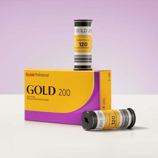 Kodak Gold 200 Color Negative Film (120 Roll Film, 5-Pack)